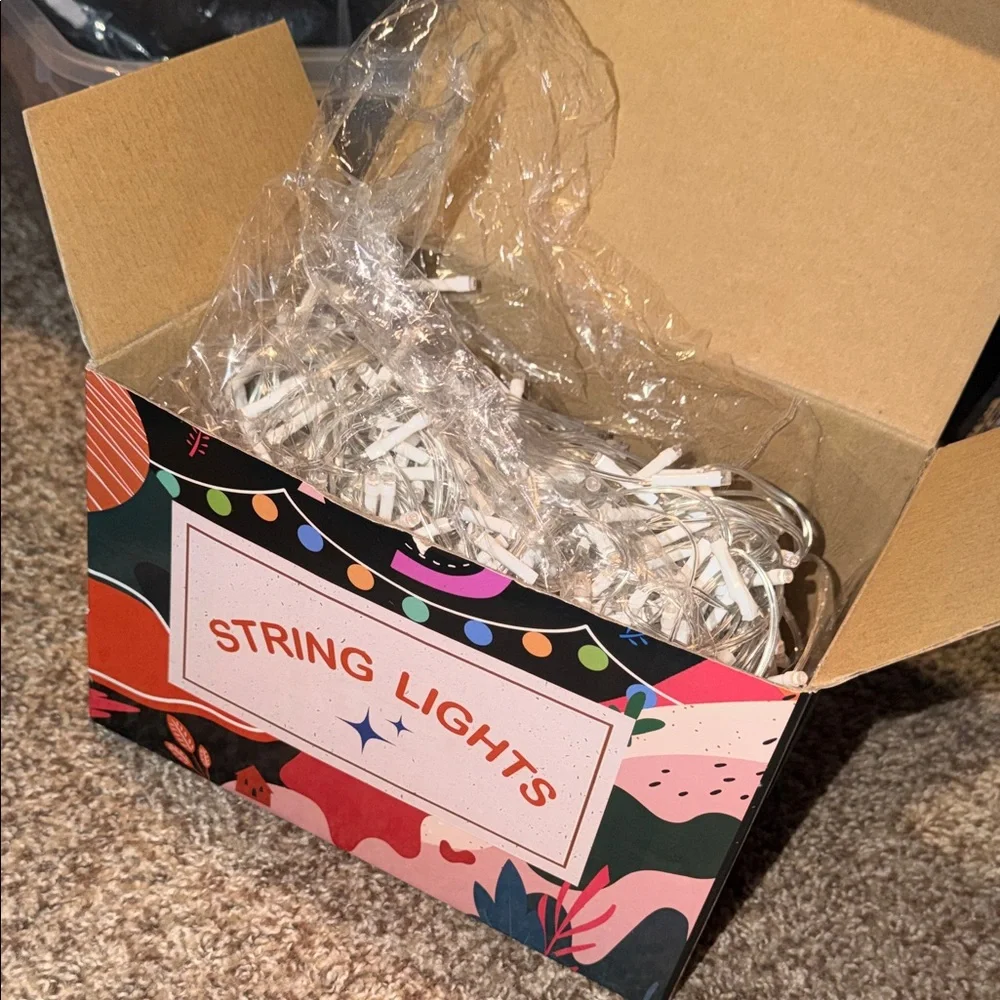 Festive String Lights - 98 ft of Multicolor “Fairy” Lights - NEW in box!
